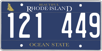 RI license plate 121449