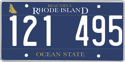 RI license plate 121495