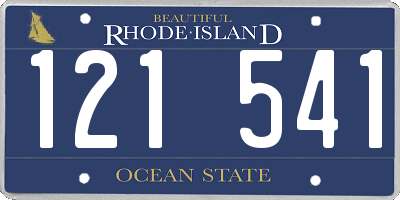 RI license plate 121541