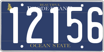 RI license plate 12156
