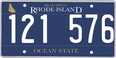 RI license plate 121576