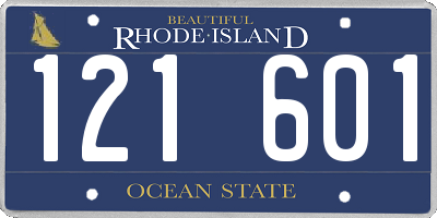 RI license plate 121601