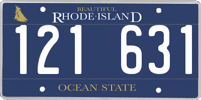 RI license plate 121631