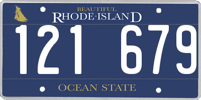 RI license plate 121679