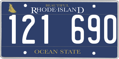 RI license plate 121690