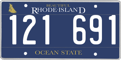 RI license plate 121691