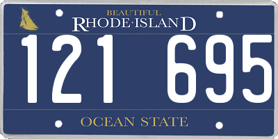 RI license plate 121695