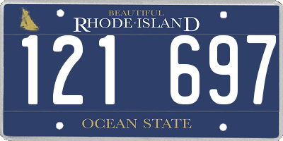 RI license plate 121697