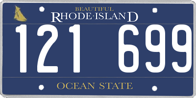 RI license plate 121699