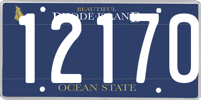 RI license plate 12170
