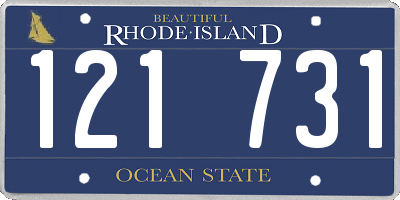 RI license plate 121731