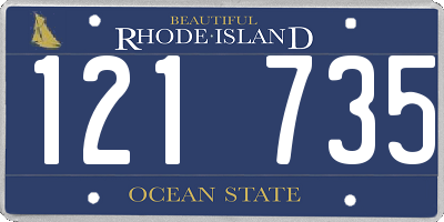 RI license plate 121735