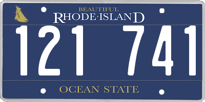 RI license plate 121741