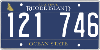 RI license plate 121746