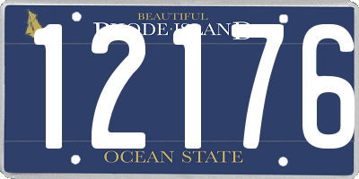 RI license plate 12176