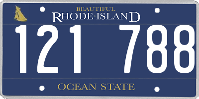 RI license plate 121788