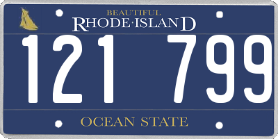 RI license plate 121799