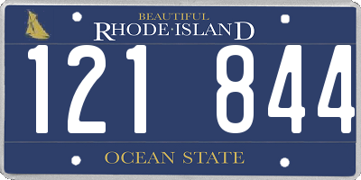RI license plate 121844