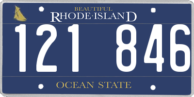 RI license plate 121846