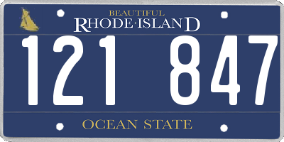 RI license plate 121847