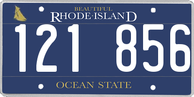 RI license plate 121856