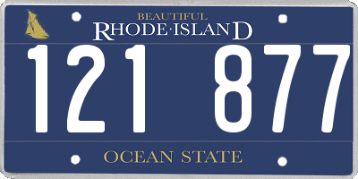 RI license plate 121877