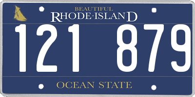 RI license plate 121879