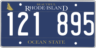 RI license plate 121895