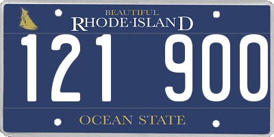 RI license plate 121900