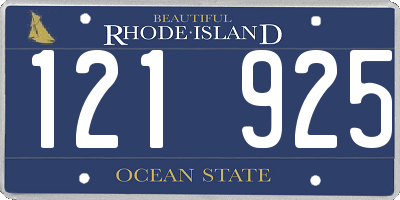RI license plate 121925
