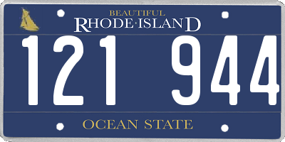 RI license plate 121944