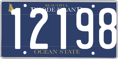 RI license plate 12198