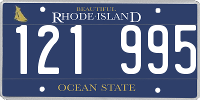 RI license plate 121995