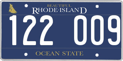 RI license plate 122009