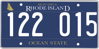 RI license plate 122015