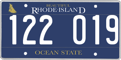 RI license plate 122019