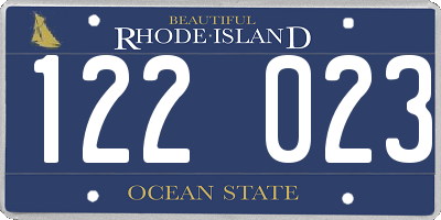 RI license plate 122023