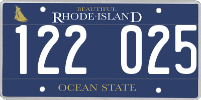 RI license plate 122025
