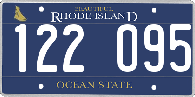 RI license plate 122095