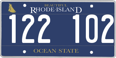 RI license plate 122102