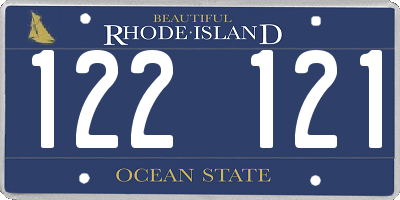 RI license plate 122121