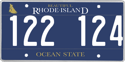 RI license plate 122124