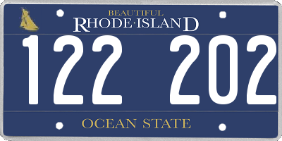 RI license plate 122202