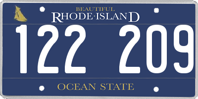 RI license plate 122209