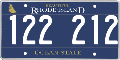 RI license plate 122212