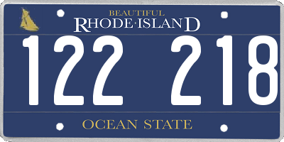 RI license plate 122218