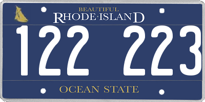 RI license plate 122223