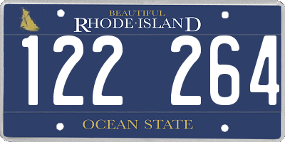 RI license plate 122264
