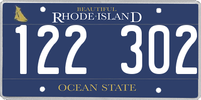 RI license plate 122302