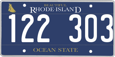 RI license plate 122303